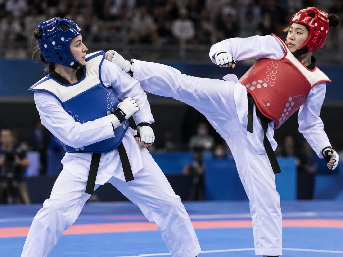 Taekwondo competitors